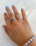 Denim Lapis ring